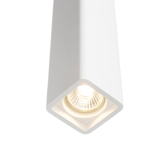 Corp de iluminat suspendat din gips pentru sursă de lumină cu soclu GU10, JACK RC în rigips 230V 35W