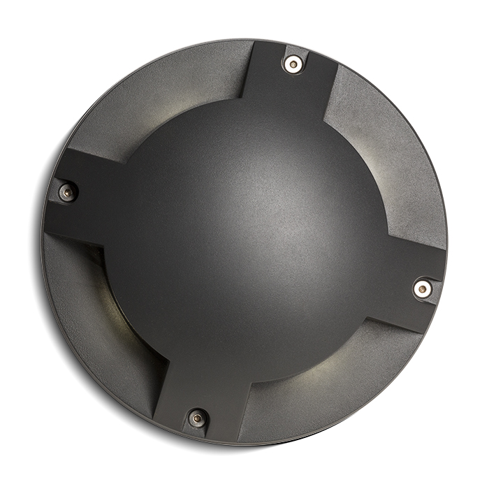 Corpul de iluminat LED cu 4 vizoare pentru instalarea în pavaj fără încastrare, TOPTOP IV de pământ antracit 230V 4x1W IP67 3000K