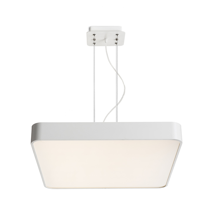 Dispozitiv de iluminat cu diodă suspendată cu cadru de aluminiu sau vopsit, MENSA SQ 48 alb 230V LED 56W 3000K