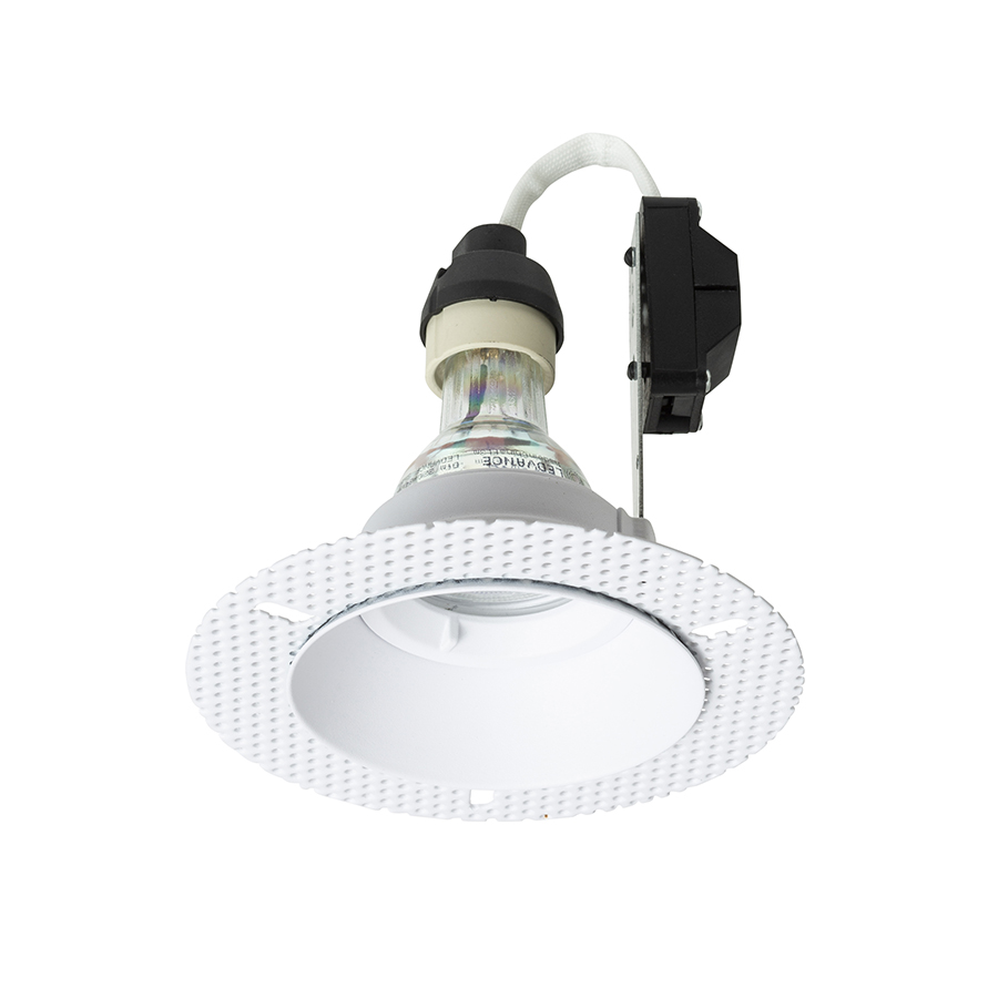 Downlight incastrat fără cadru, potrivit pentru medii umede, IPSO R IP65 încastrat negru 230V LED GU10 9W