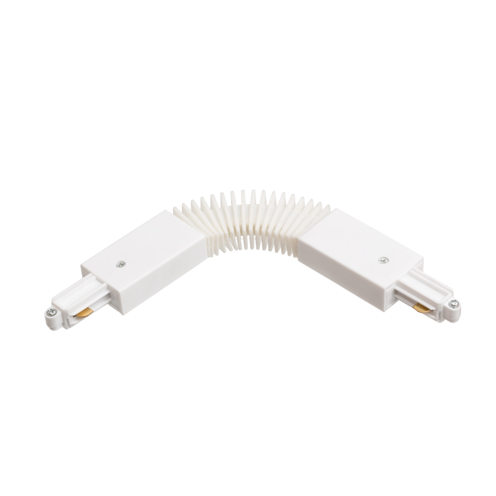 Înbinare flexibilă pentru șină cu un singur circuit, 1F conector flexibil alb 230V