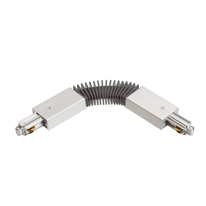 Înbinare flexibilă pentru șină cu un singur circuit, 1F conector flexibil gri argintiu 230V
