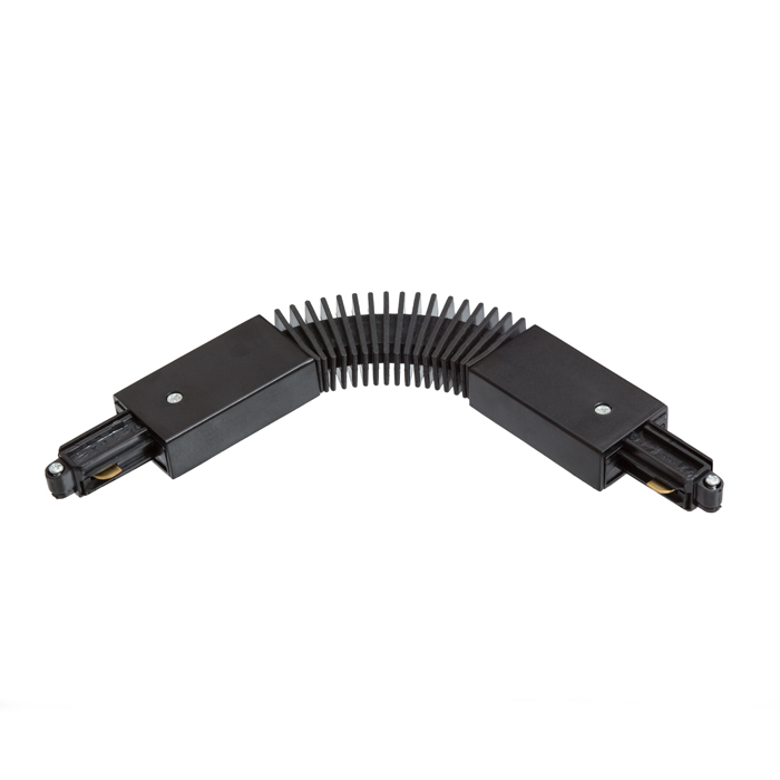 Înbinare flexibilă pentru șină cu un singur circuit, 1F conector flexibil negru 230V