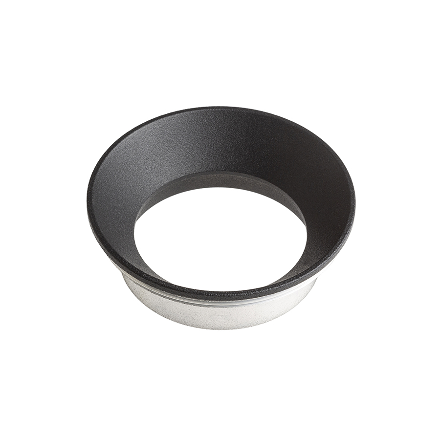 Abajur interior decorativ din metal in diverse culori pentru lumina DARIO, DARIO inel decorative negru