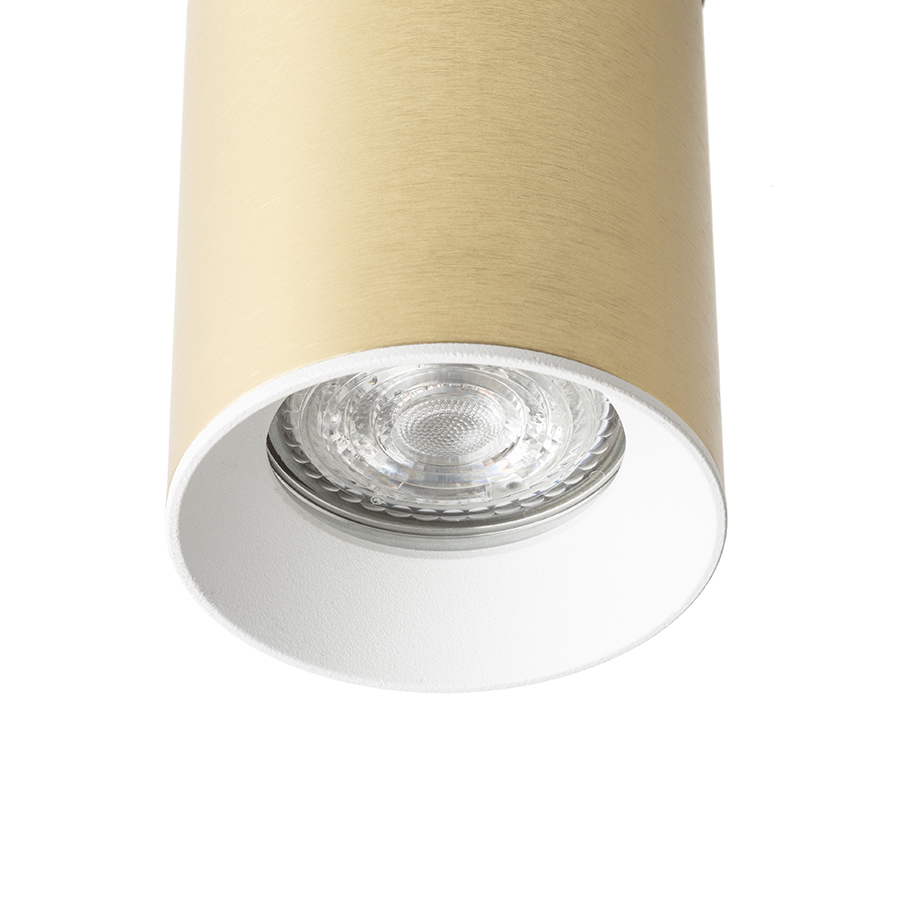 Abajur interior decorativ din metal in diverse culori pentru lumina DARIO, DARIO inel alb