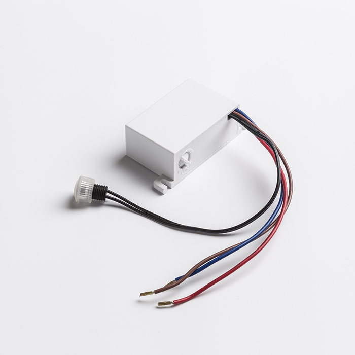 Intrerupator amurg automat cu senzor extern, DARK SENSOR 5-50 Lux încorporat alb 230V IP44