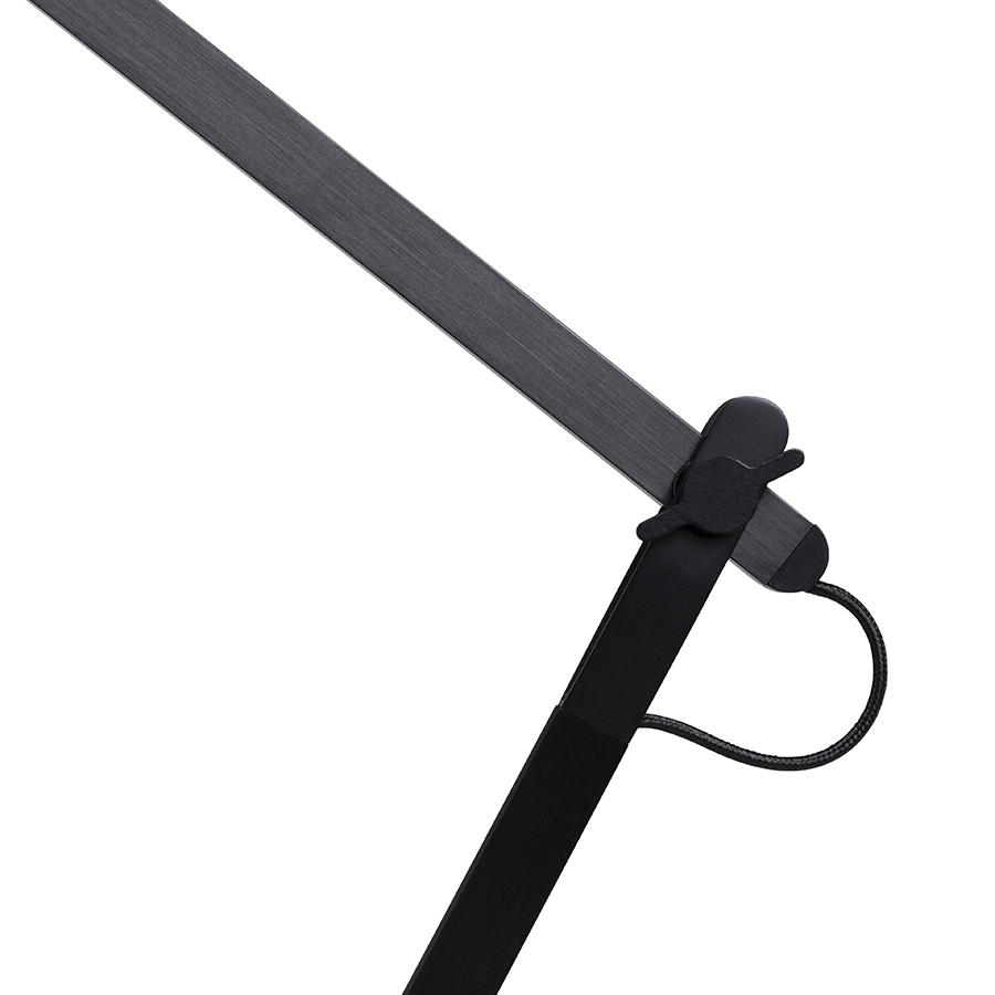 Lampa LED de birou cu doua brate, cu un intrerupator de intensitate situat in partea de sus a, EMA DIMM de masă negru 230V 10W 100° 3000K
