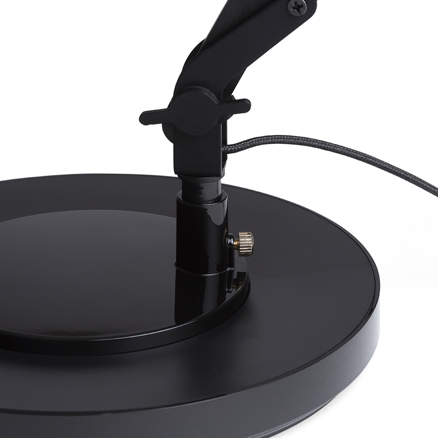 Lampa LED de birou cu doua brate, cu un intrerupator de intensitate situat in partea de sus a, EMA DIMM de masă negru 230V 10W 100° 3000K