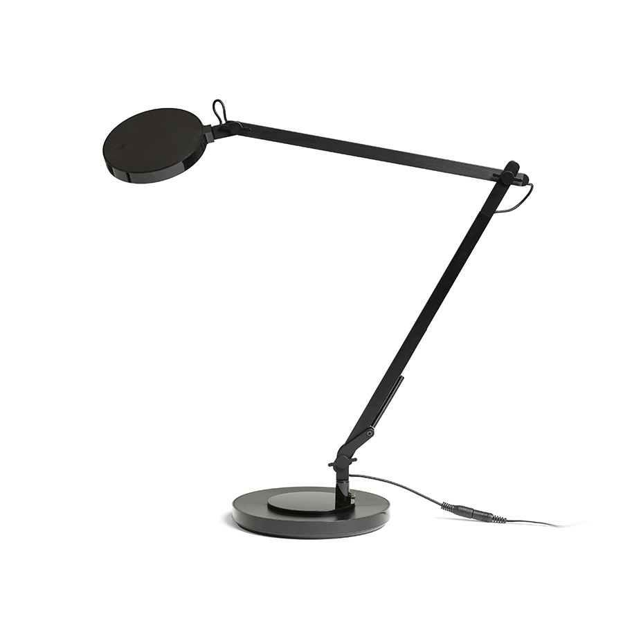 Lampa LED de birou cu doua brate, cu un intrerupator de intensitate situat in partea de sus a, EMA DIMM de masă negru 230V 10W 100° 3000K