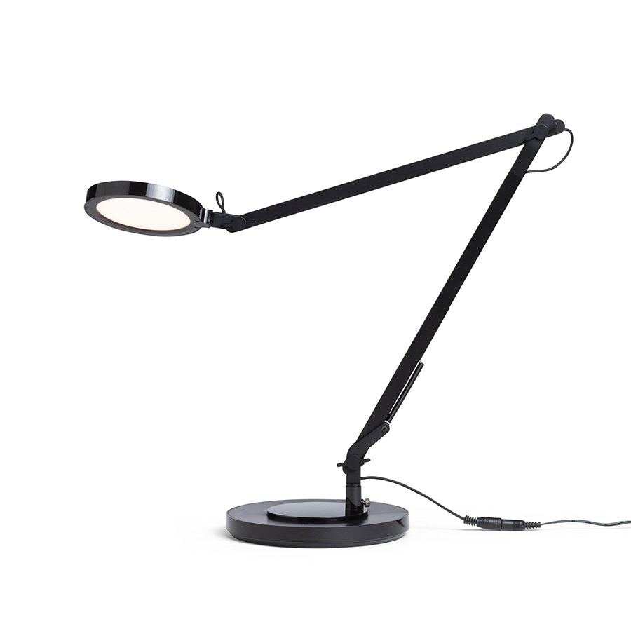Lampa LED de birou cu doua brate, cu un intrerupator de intensitate situat in partea de sus a, EMA DIMM de masă negru 230V 10W 100° 3000K