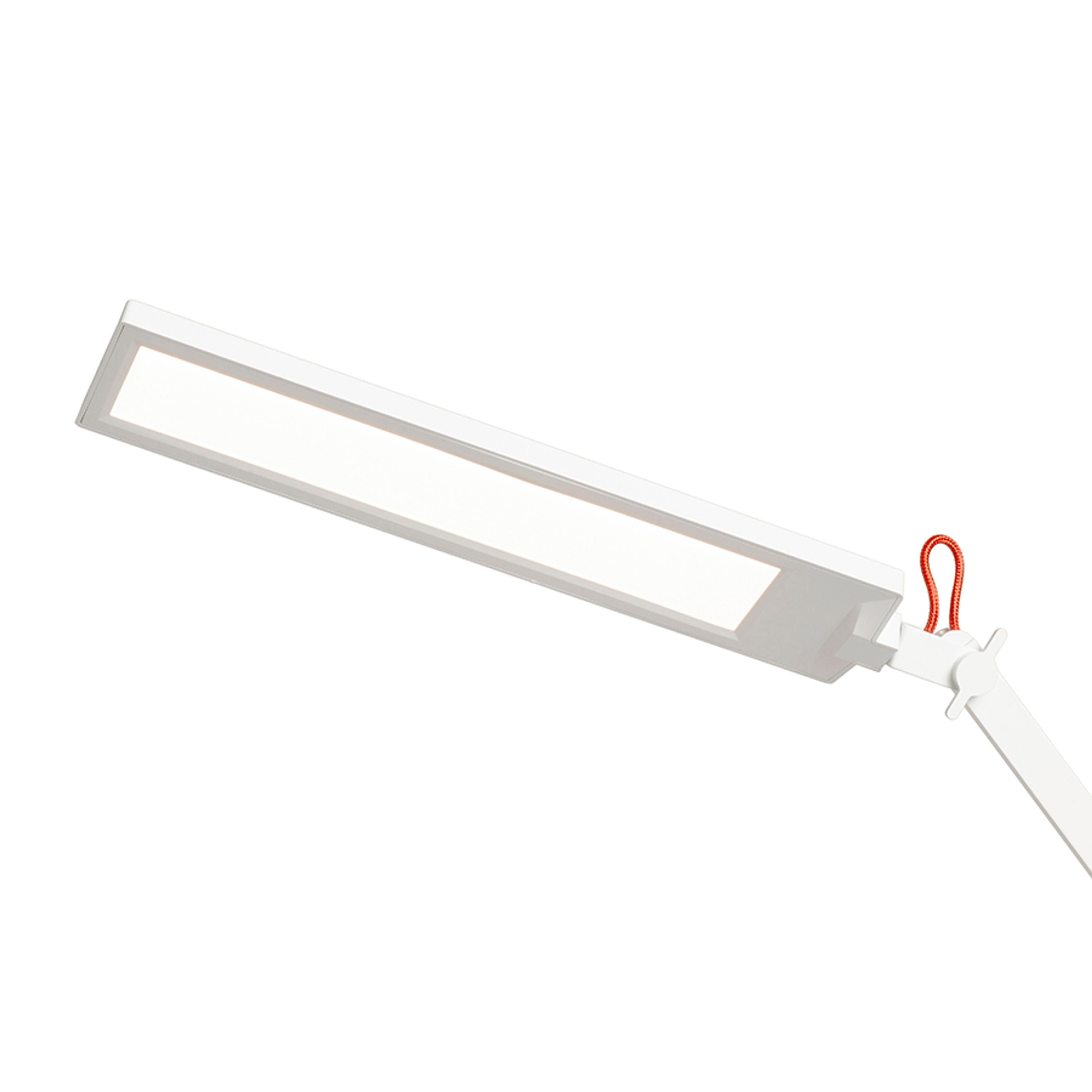 Lampa LED de birou cu doua brațe, cu un intrerupător de intensitate situat in partea de sus a, NORMA DIMM de masă alb/roşu 230V 10W 100° 3000K 4000K 6500K