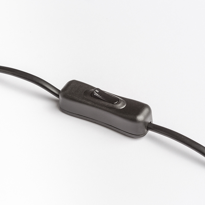 Lampă cu două brațe pentru masă cu abajur din textil, MONTANA de alb/negru crom 230V LED E27 11W