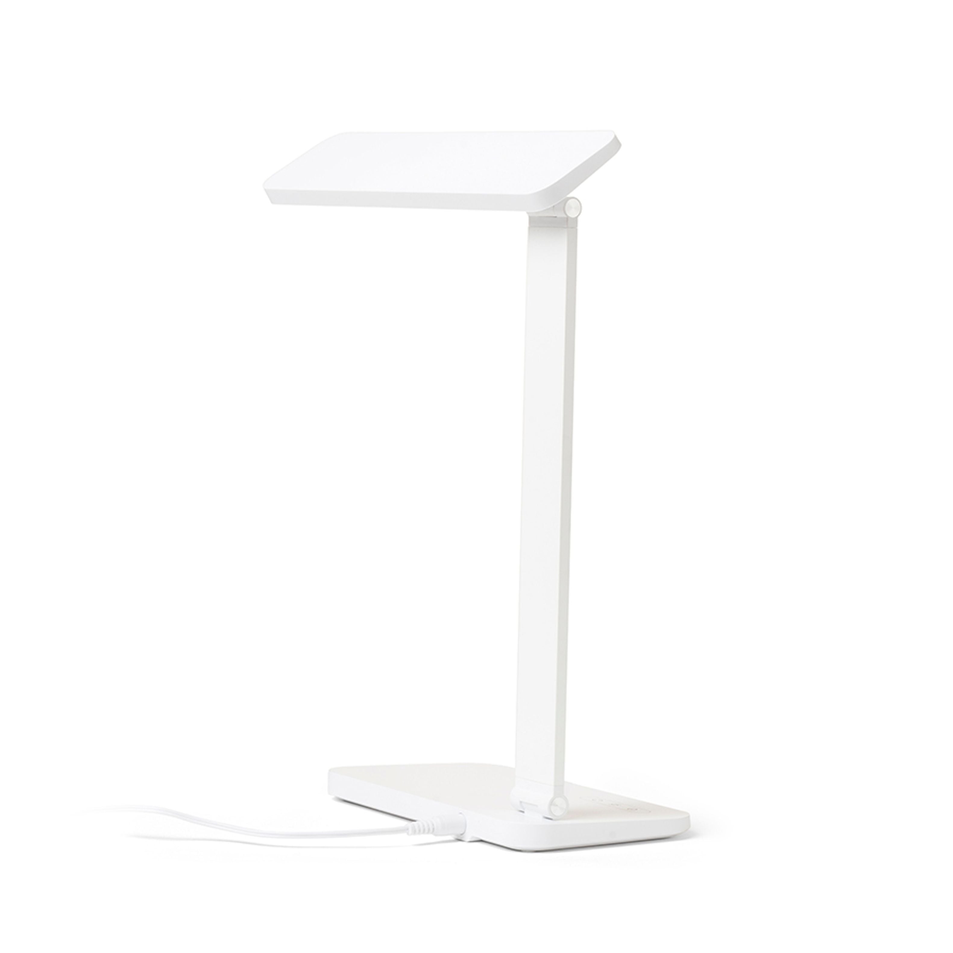 Lampa LED compacta pentru birou, cu cap alungit pentru o iluminare mai larga, cu un intrerupator de, MAREK DIMM de masă alb 230V 6W 3000K 4000K 6500K