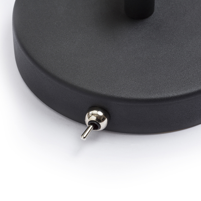 Lampă de lucru reglabilă pe perete, cu întrerupător pe bază, ANTE de perete negru cupru 230V LED E27 15W