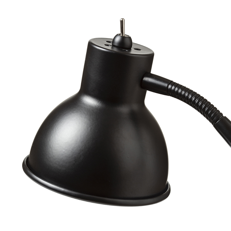 Lampa de masa cu clema C pentru montare pe blat pentru surse de lumina LED GU10, HARMONY cu birouri negru 230V 8W