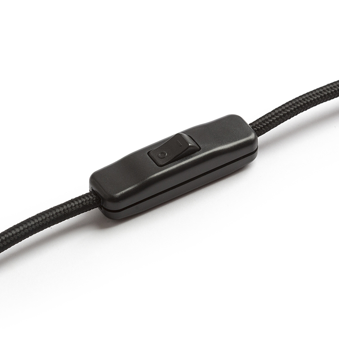 Lampă de masă din bambus cu o nuanță textilă, EL PASO gri 230V LED E14 11W