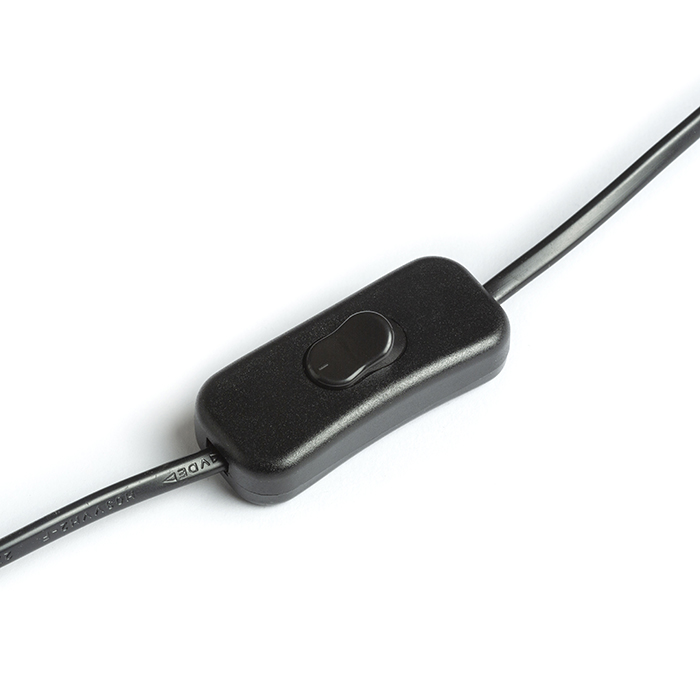 Lampă de masă direcțional din plastic pentru surse de lumină LED GU10, JOLI negru 230V 10W