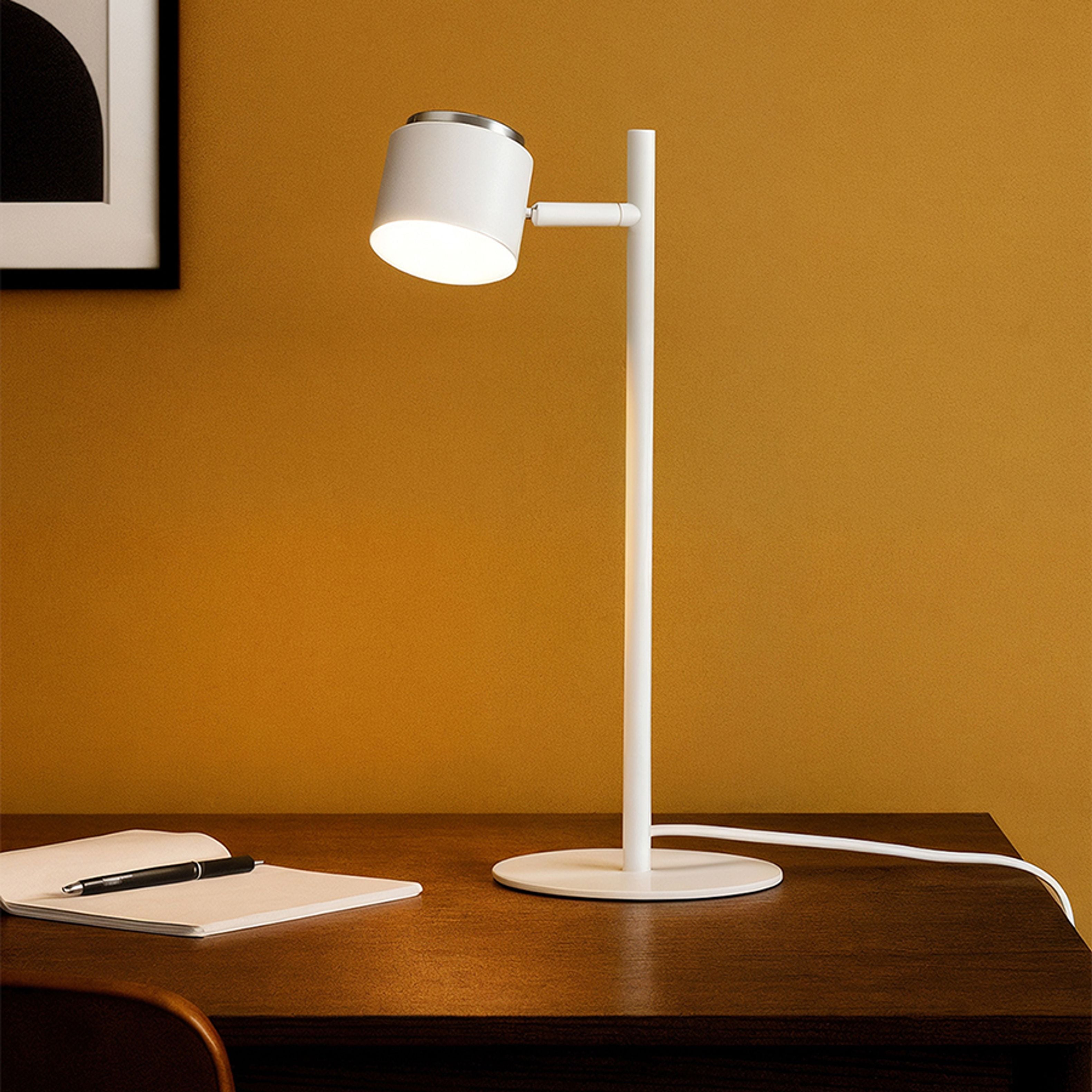 Lampa de masa LED cu difuzor laptos pentru o iluminare moale si uniforma, NOVA de masă alb crom/acrilic mat 230V 4.2W 3000K