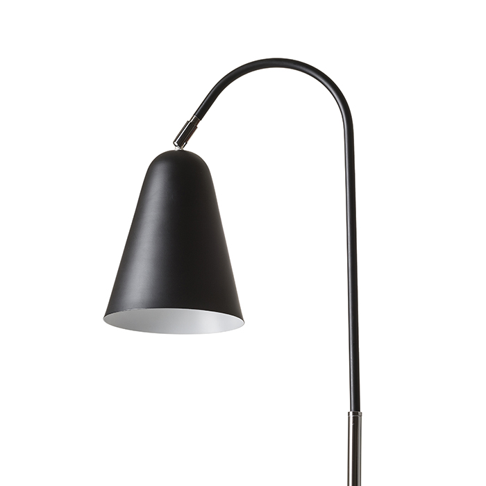 Lampă de masă metalică cu articulație, pentru bec cu soclu E27, GARBO negru crom 230V LED 15W
