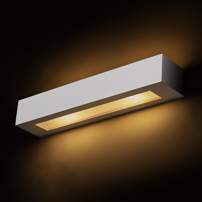 Lampă de perete cu iluminare SUS / JOS, ROLO 45 în rigips 230V LED E14 2x11W