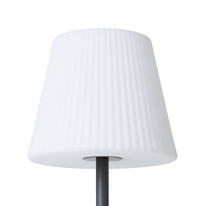 Lampă de podea cu abajur din plastic BOSANOVA 120, antracit, satinată, 230V, LED, E27, 15W, IP65