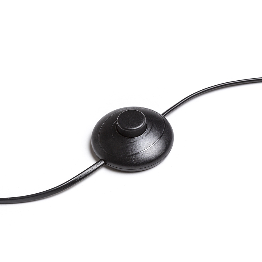 Lampă de podea cu o umbră textilă unghiulară și bază metalică, PERTH negru/negru 230V LED E27 15W