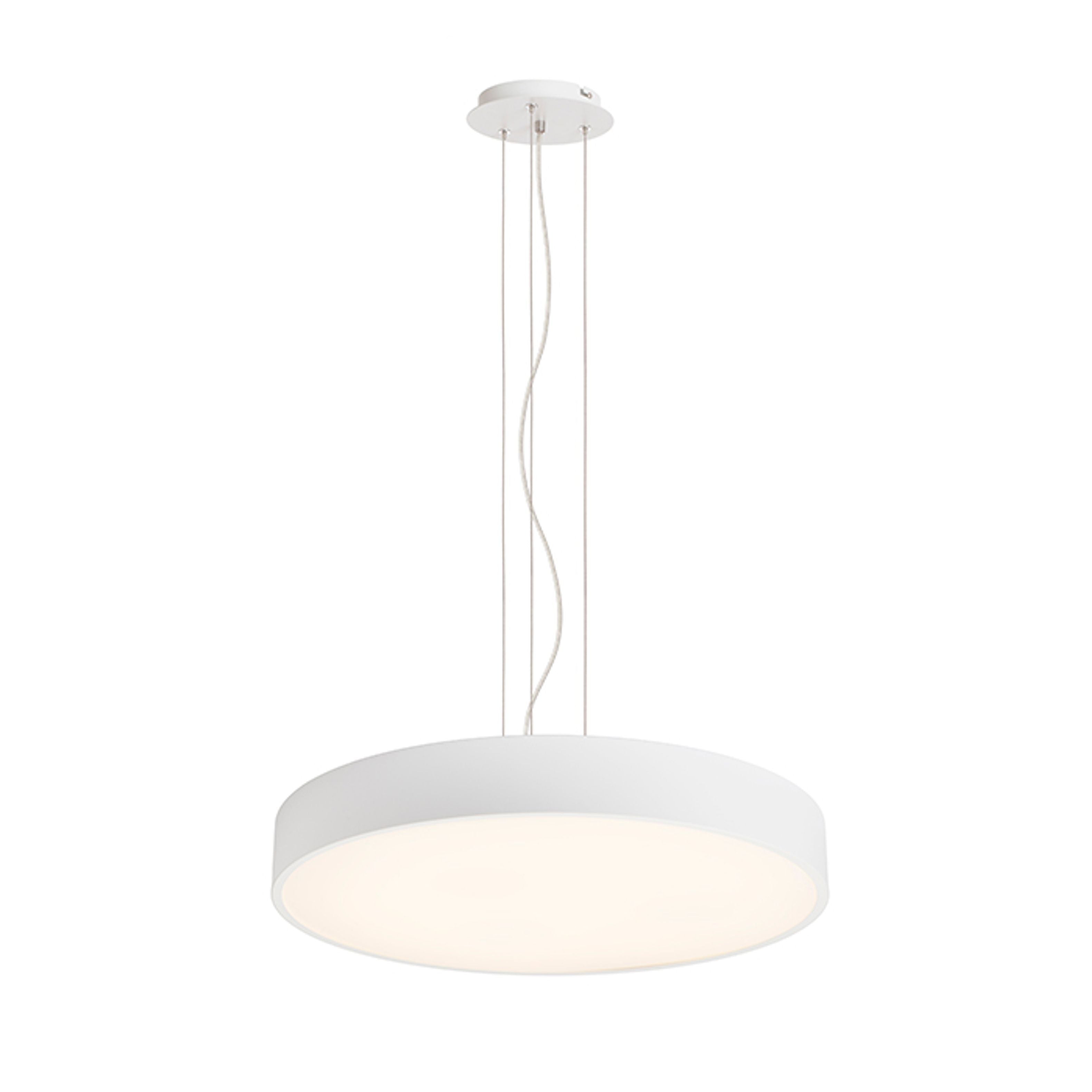 Lampă de tavan cu sursă de lumină LED încorporată și cadru din aluminiu lăcuit, MEZZO 60 DIMM de alb 230V 60W 3000K