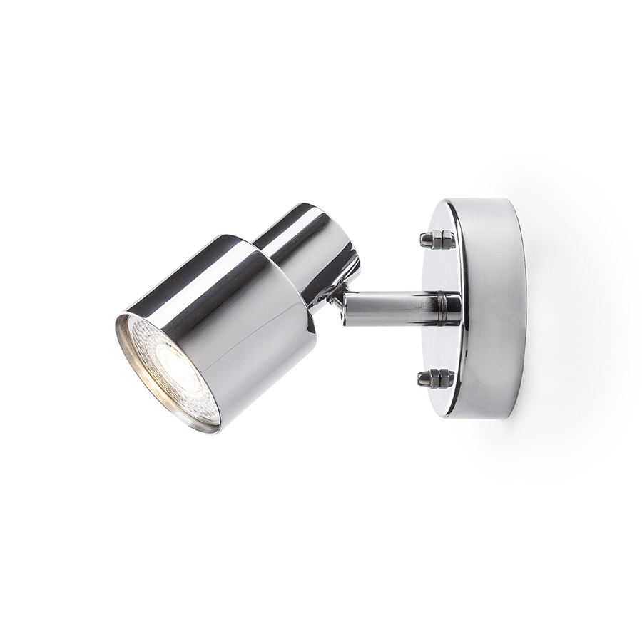 Lampă de tavan sau de perete cu umbră direcțională, cu priză GU10 pentru surse de lumină LED, VALTO I crom 230V 5W IP44