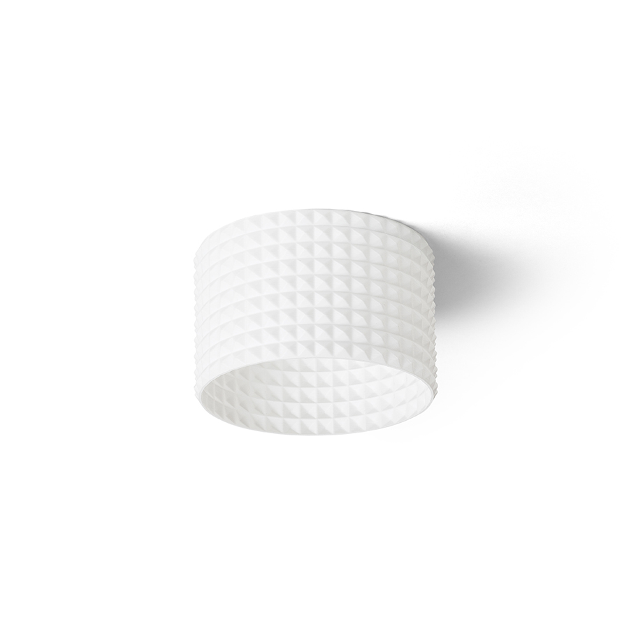 O lampă cu LED incastrat pentru un tavan din gips-carton cu adancime redusa si abajur decorativ, MARENGA RD3 60 încastrat alb Eco PLA 230V 6W 3000K