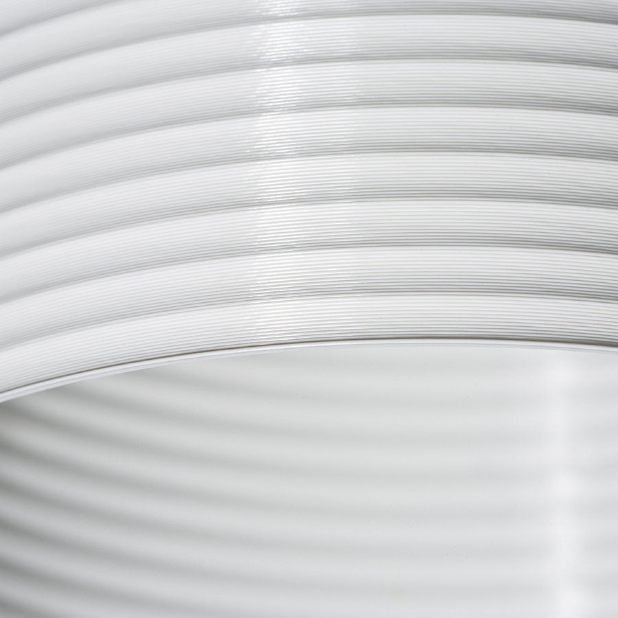 O lampă cu LED incastrat pentru un tavan din gips-carton cu adâncime redusă si abajur decorativ, MARENGA RR3 60 încastrat alb Eco PLA 230V 6W 3000K