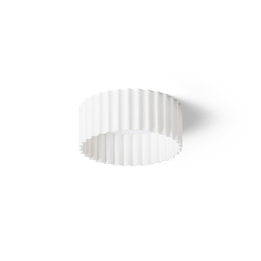 O lampă cu LED incastrat pentru un tavan din gips-carton cu adancime redusa si abajur decorativ, MARENGA RT1 40 încastrat alb Eco PLA 230V 6W 3000K