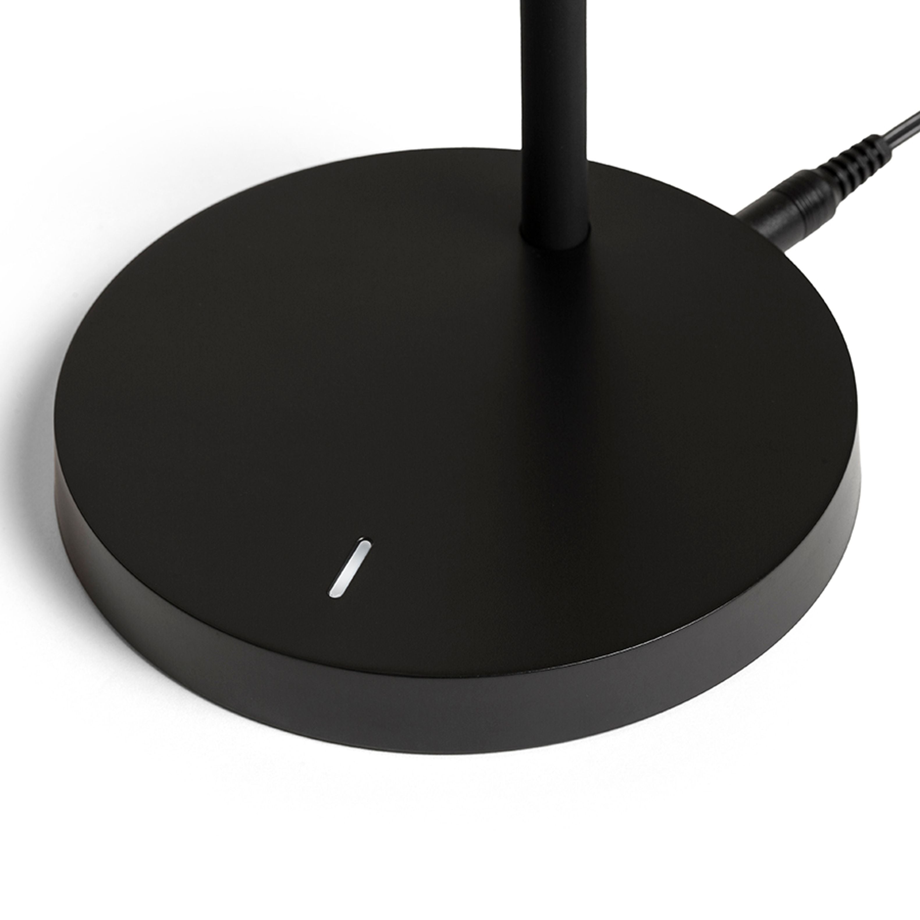Lampă LED de masa cu abajur conic si gât flexibil, VERINA de masă negru 230V 4.5W 100° 3000K