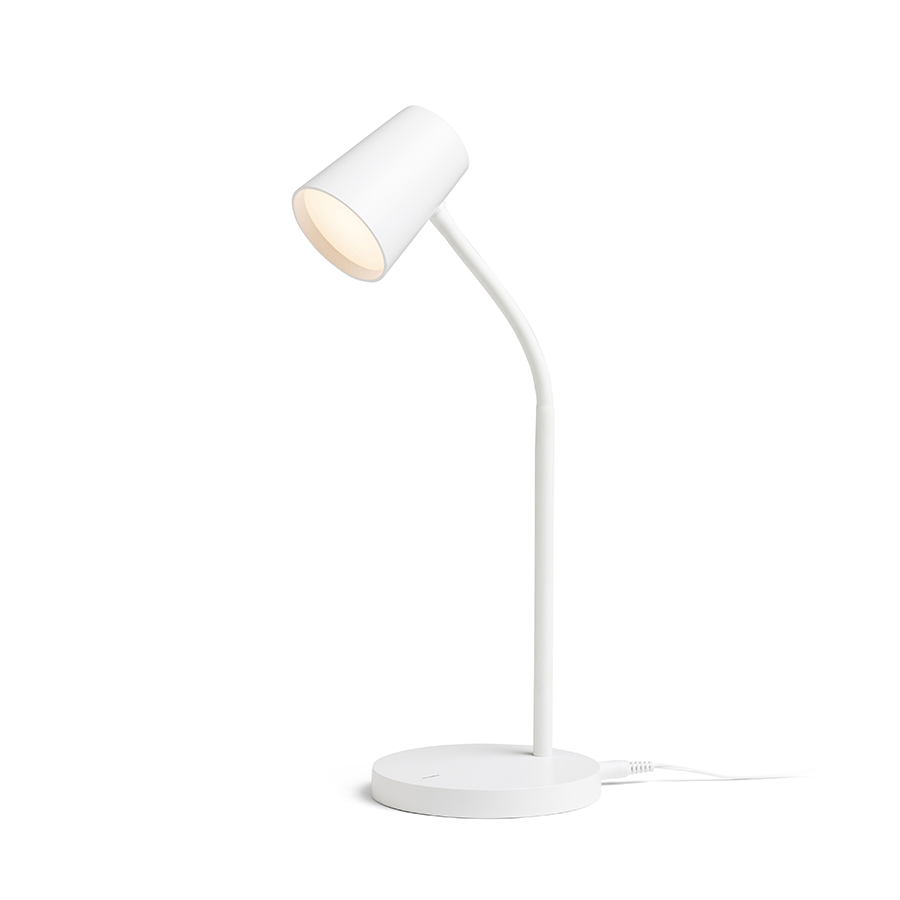 Lampă LED de masa cu abajur conic si gât flexibil, VERINA de masă negru 230V 4.5W 100° 3000K