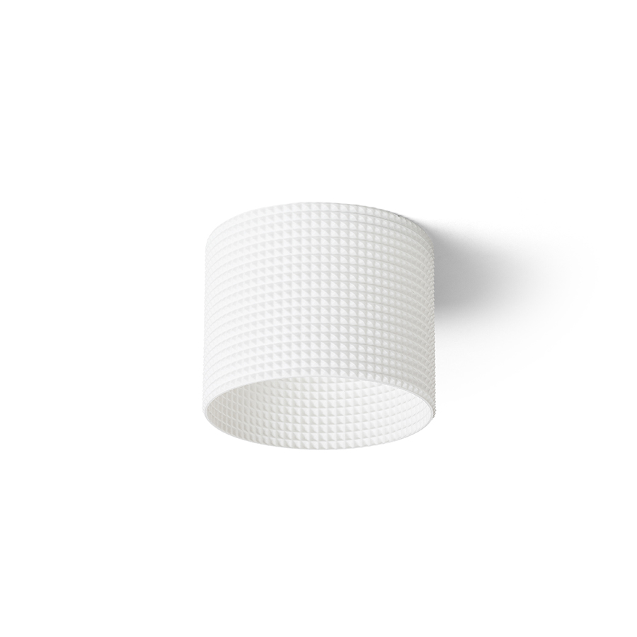 O lampă cu LED incastrat pentru un tavan din gips-carton cu adancime redusa si abajur decorativ, MARENGA RD1 73 încastrat alb Eco PLA 230V 6W 3000K