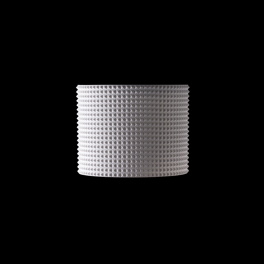 O lampă cu LED incastrat pentru un tavan din gips-carton cu adancime redusa si abajur decorativ, MARENGA RD1 73 încastrat alb Eco PLA 230V 6W 3000K
