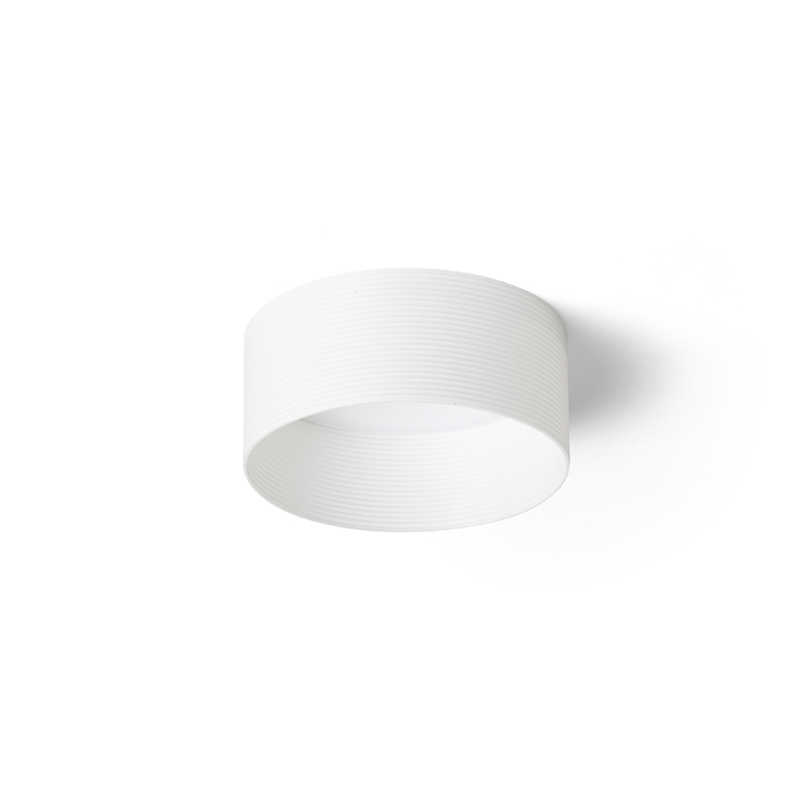 O lampă cu LED incastrat pentru un tavan din gips-carton cu adâncime redusă si abajur decorativ, MARENGA RR1 40 încastrat alb Eco PLA 230V 6W 3000K