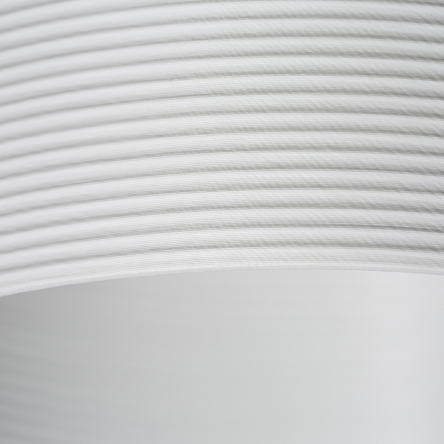 O lampă cu LED incastrat pentru un tavan din gips-carton cu adâncime redusă si abajur decorativ, MARENGA RR1 40 încastrat alb Eco PLA 230V 6W 3000K
