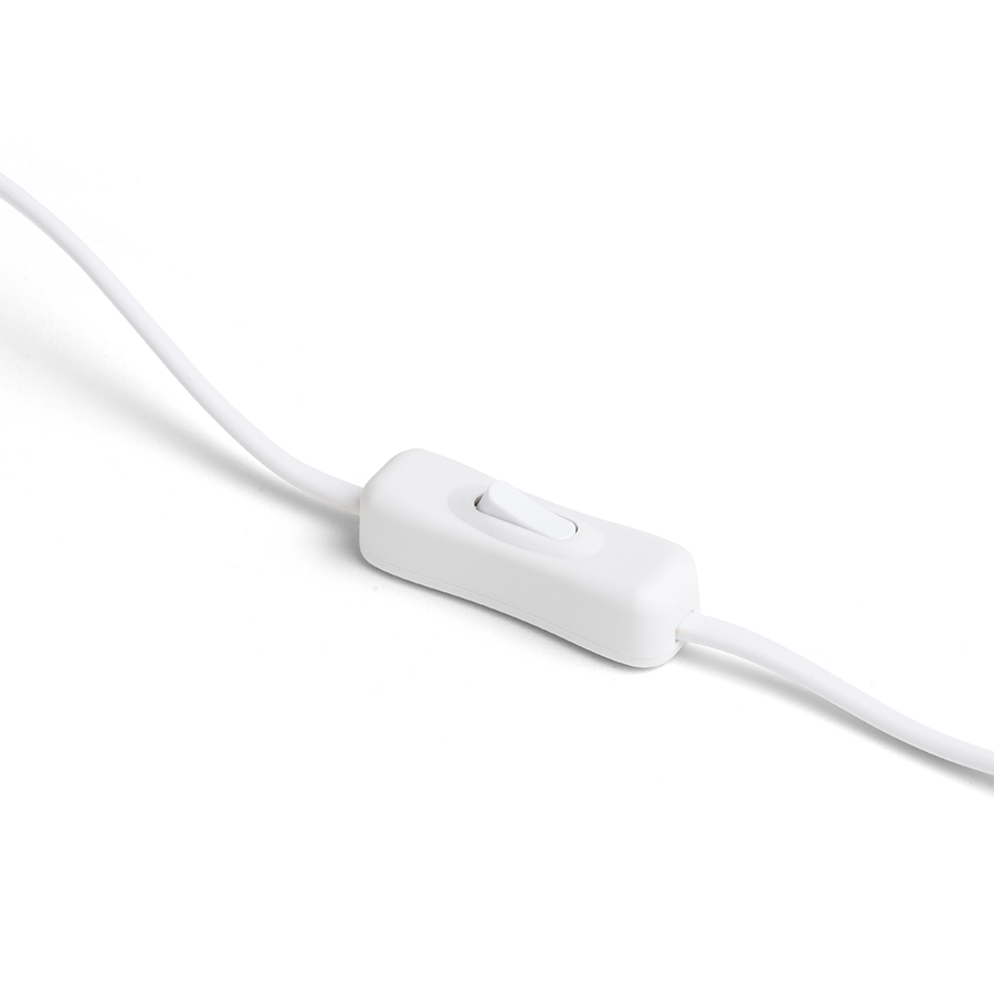 Lampă de masă cilindrica din metal pentru utilizare cu sursa de lumina E27 adecvata, CELEIA alb mat nichel 230V LED 11W