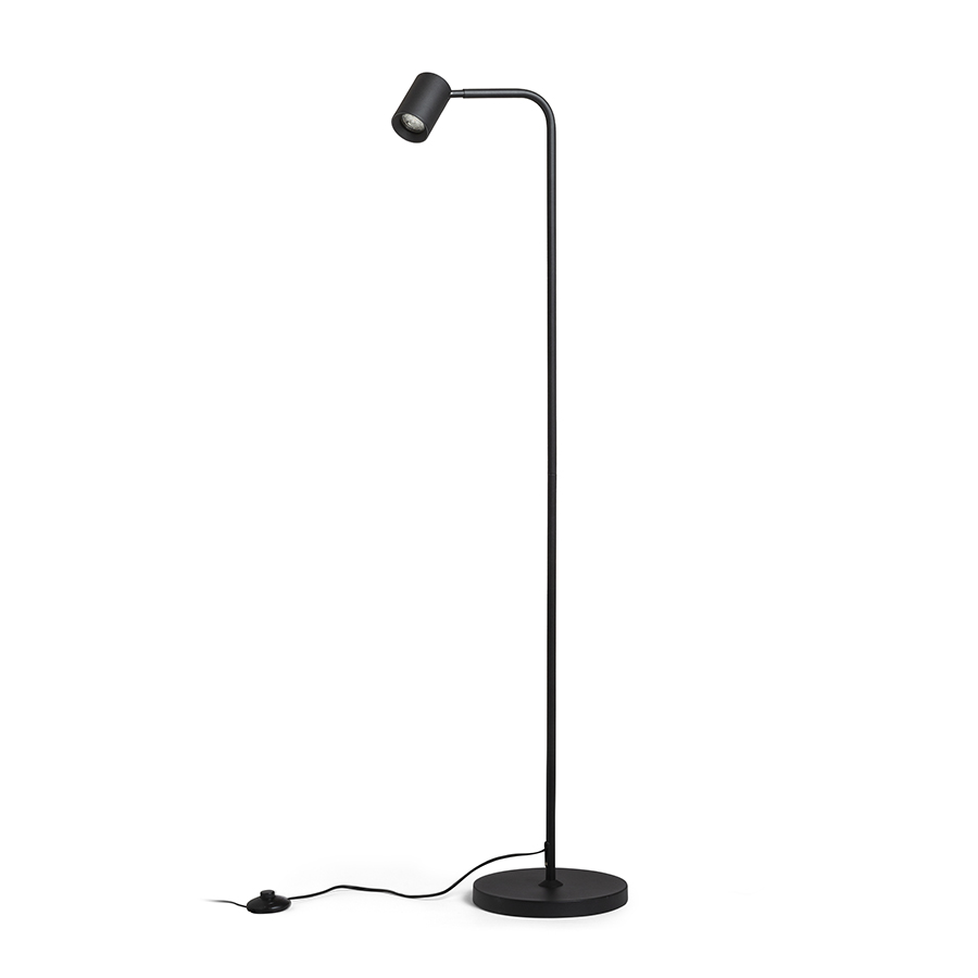 Lampa de podea cu reflector pivotant pentru surse de lumina LED GU10, FLYNN I alb 230V 9W
