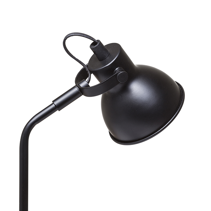 Lampă retro de masă pentru sursă economică GU10, ROSITA negru/auriu 230V LED 9W