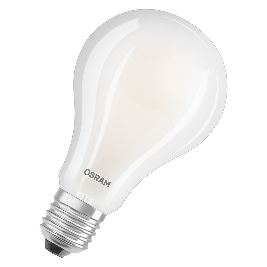 LED bec cu filet E27, OSRAM Retrofit Classic A mat 230V EQ200 2700K
