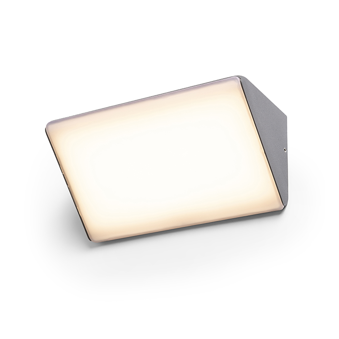 LED corp de iluminat potrivit pentru iluminare de terasă or spaţiu în fața la casă, ANDANTE de perete antracit acrilică mată 230V 21W IP65 3000K