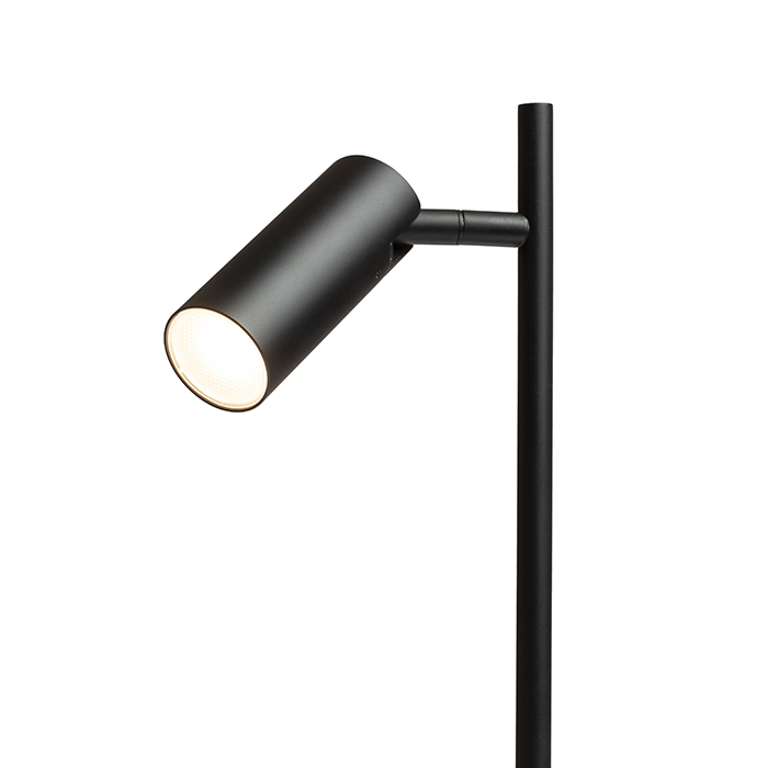 LED lampă pentru masă cu un reflector cilindric deplasabil, TAPIO de negru 230V 4.5W 3000K