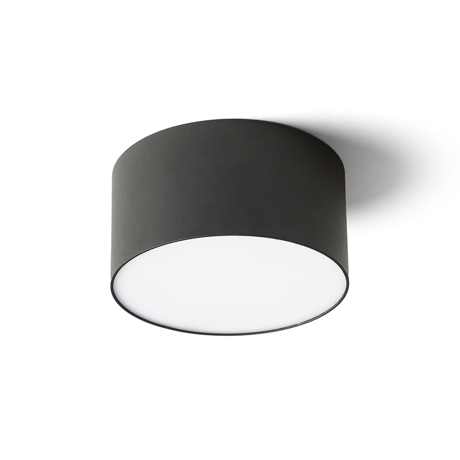 LED lumină de tavan circulară cu un cadru minimalist, LARISA R 12 de negru 230V 10W 3000K