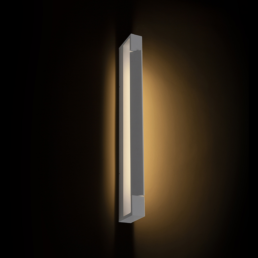 LED lumină lineară cu iluminarea jos potrivită pentru deasupra la oglindă, IMPERISO 60 alb 230V 18W IP44 3000K