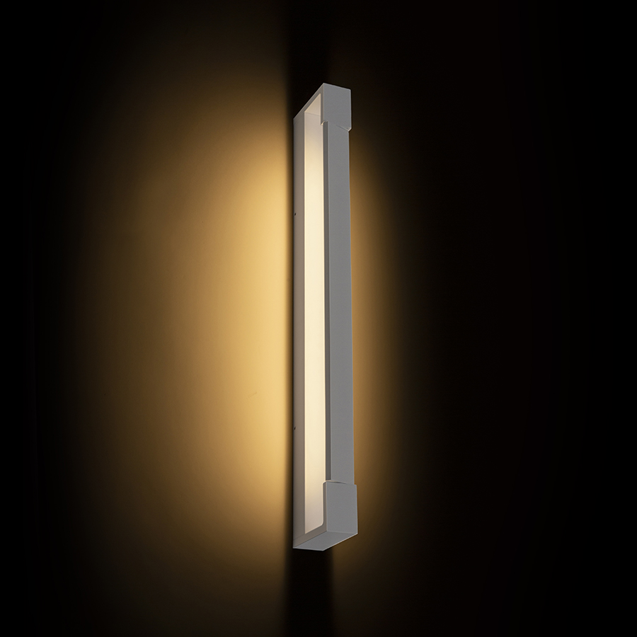 LED lumină lineară cu iluminarea jos potrivită pentru deasupra la oglindă, IMPERISO 60 alb 230V 18W IP44 3000K