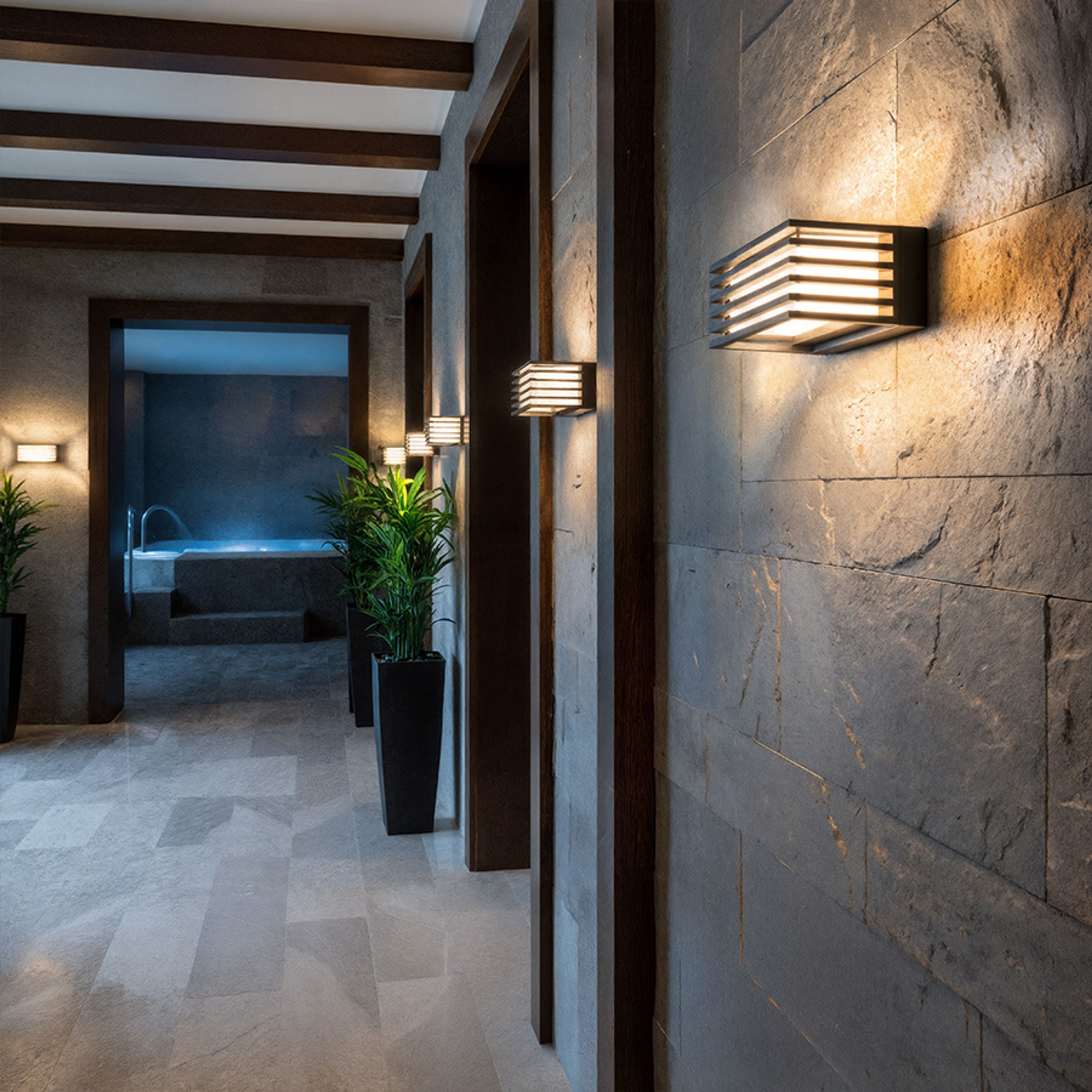 LED lumină pentru perete exterior, CLAIRE 14 de antracit acrilic mat 230V 6W IP54 3000K