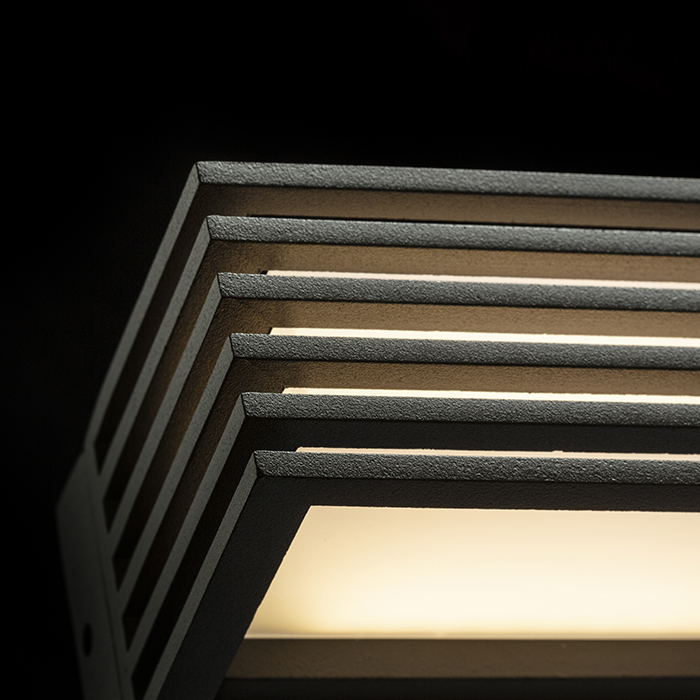 LED lumină pentru perete exterior, CLAIRE 14 de antracit acrilic mat 230V 6W IP54 3000K