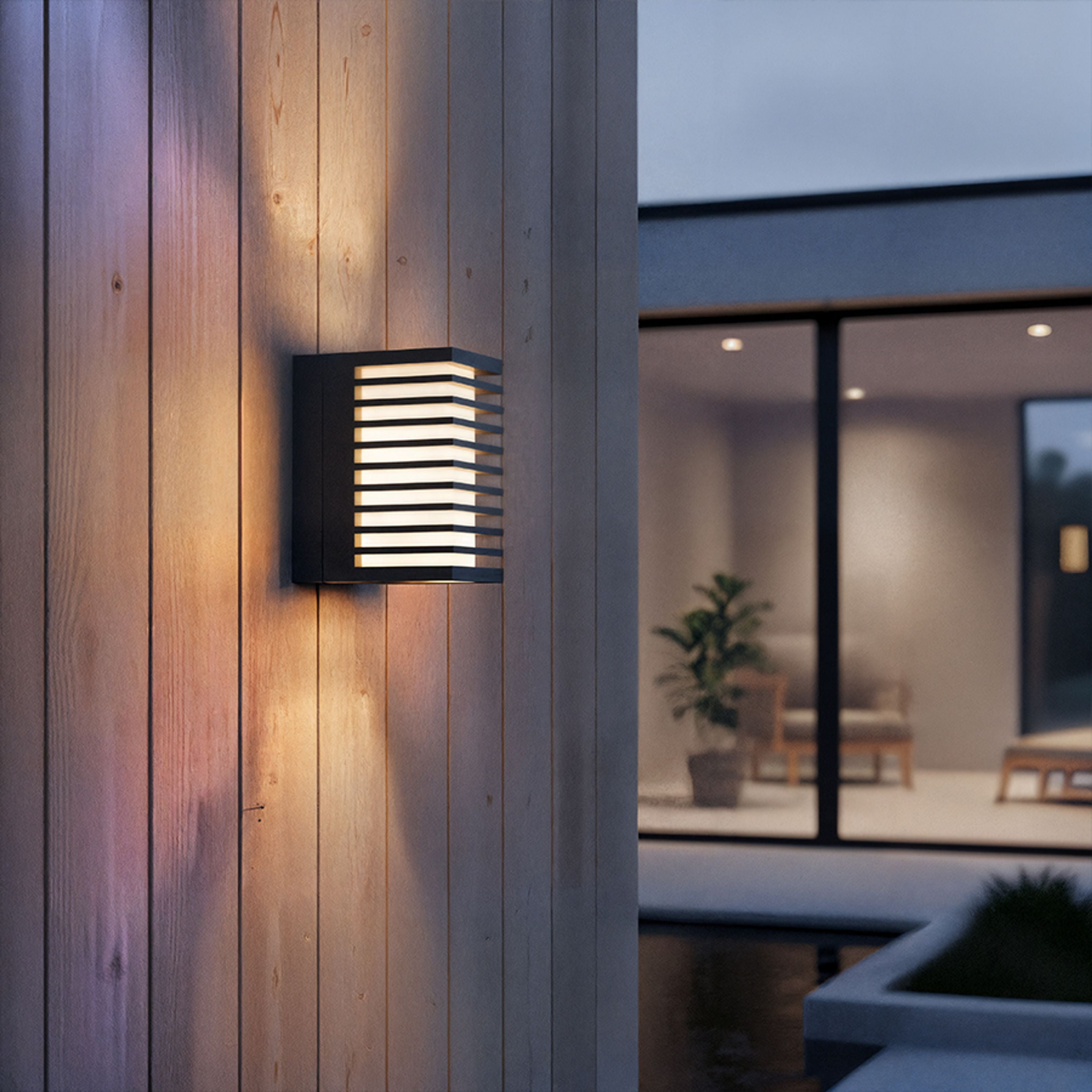 LED lumină pentru perete exterior, CLAIRE RC de antracit acrilic mat 230V 6W IP54 3000K