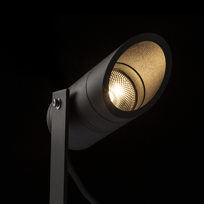 LED mini reflector de exterior cu vârf în pământ, LORCA cu antracit 230V 5W IP65 3000K